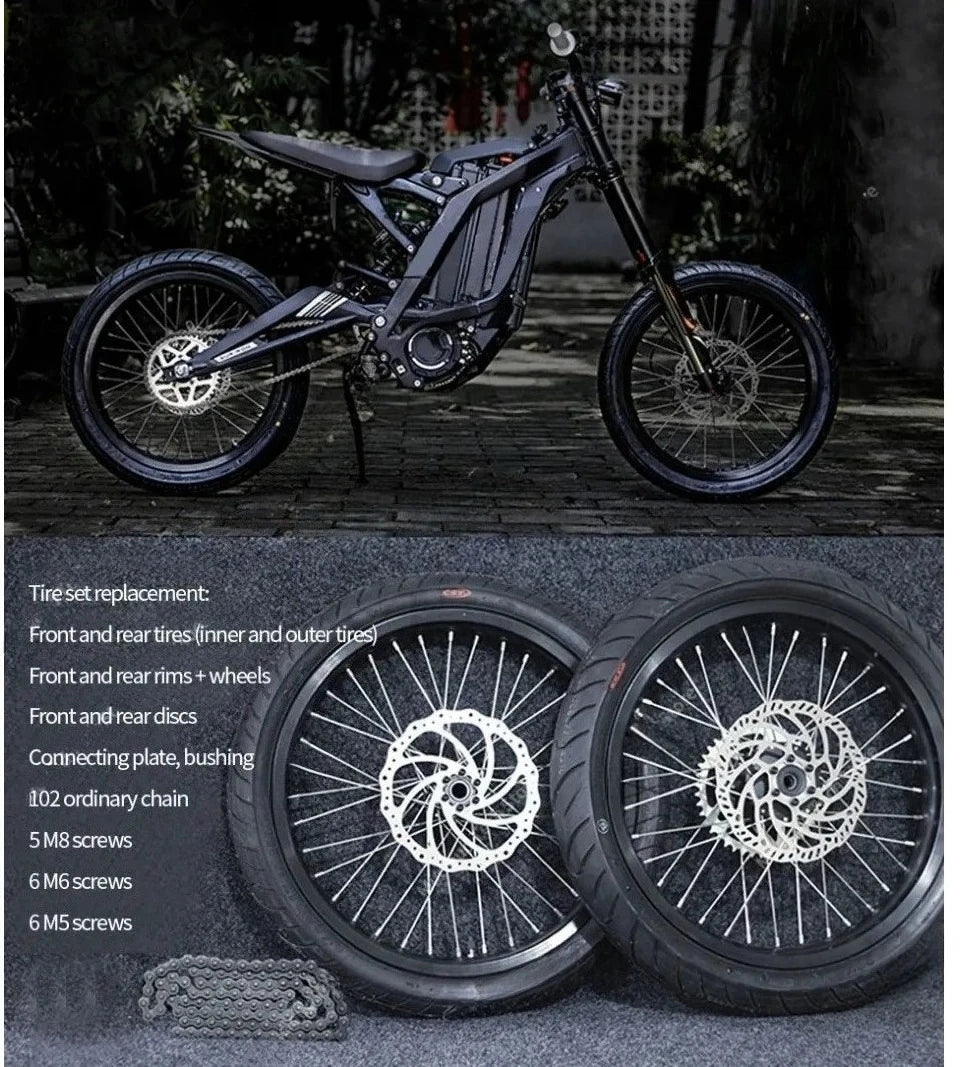 17" CST - Supermoto Wheelset - Eride, Surron lbx or Ultra bee